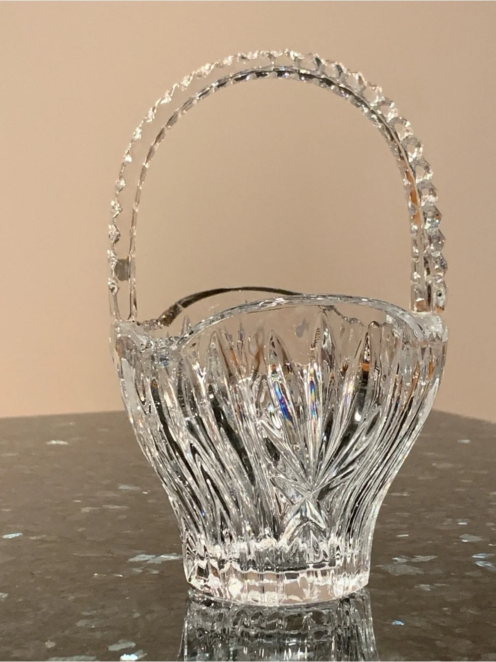 Vintage Princess House 24% Lead Crystal Basket #825 – Made in Germany - Medium